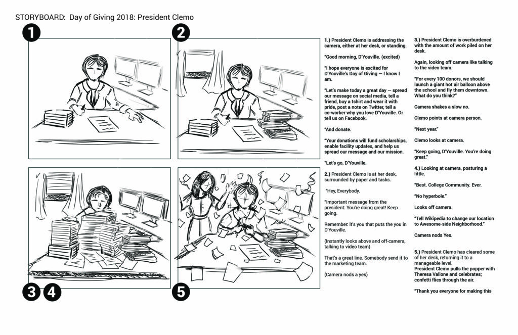 Day of Giving Storyboard