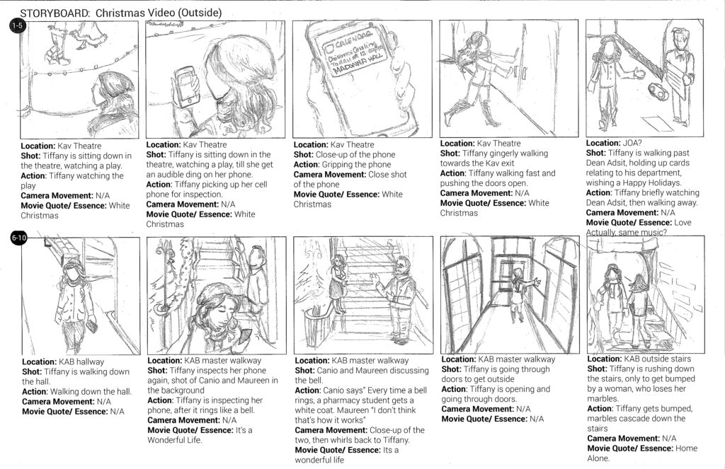 Holiday Video Storyboard