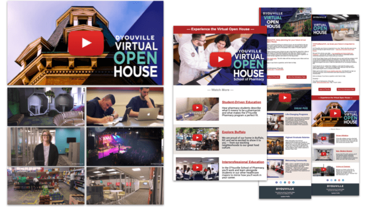 Virtual Open House emails and video capture